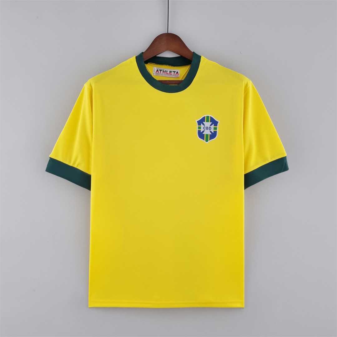 AAA Quality Brazil 1970 Home Soccer Jersey
